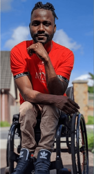 Bruno Gabriel wheelchair pic